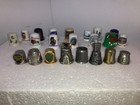 Stunning 72-piece Vintage Thimble Collection With Custom Wooden Display Case