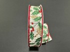 Christmas Wired Ribbon Multiple Choices 1 5   10 Yd 