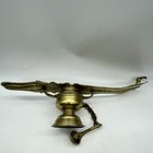 Indian Antique Bronze Oil Lamp 19    Fine 19th Century Mughal Changalvetta Ritual