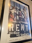 Rent Jonathan Larson Broadway Window Card Poster Rare Rooftop Nederlander Theate