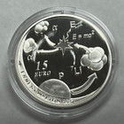 2015 Ireland 15 Euro Silver   925  Proof Coin - Ernest Walton - Irish Science
