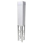 Prox 6 56ft White Scrim Lycra Fabric Box Truss Decor Sleeve Cover W Pouch