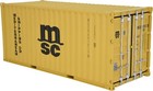 1 20 Msc 20gp Shipping Container Model Abs Resin   Wood Toy Home Decoration Gift
