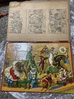 Antique Vintage Milton Bradley Circus Puzzle Box Clown Board Game 