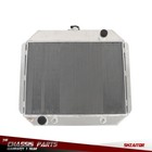 4 Row 62mm Aluminum Radiator For Ford F100 F150 F250 F-350 Bronco V8 1966-1979
