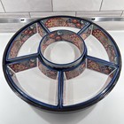 Gump s Karakusa Japanese Imari-style Dinnerware 7-piece Lazy Susan Set 1970   s