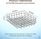 W11527890 Dishwasher Lower Dishrack Compatible W  Whirlpool Kenmore Kitchen Aid