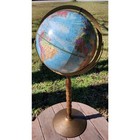 Vintage 1986-1989 Replogle World Nation Globe 12    Raised Relief On Floor Stand