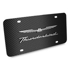 Ford Thunderbird 3d Logo Black Carbon Fiber Patten Stainless Steel License Plate