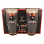 Guinness Christmas  it s Guinness Time  4 Pack Tulip Pint Glass Set 20oz