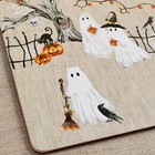 Pottery Barn Scary Squad Cork Placemats  Set Of 4  12 75 In X 16in  9409524 New