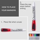 12 Pack Magnetic Dry Erase Markers With Eraser Cap For White Board Calendar