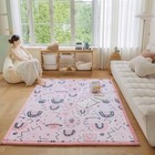  Rainbow Kids Play Mat - 1  Thick Baby Nursery Rug  Soft Crawling Mat For 