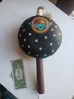 Best Antique Old Native American Indian Hopi Painted Kachina Gourd Rattle Huge 
