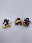 Lot Of 13 Vintage Plastic California Raisins Mini Figures Surf  Skateboard  Bowl