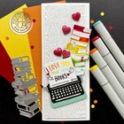 New Hero Arts  typewriter  Steel Fancy Dies 2021