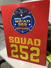 Fdny Squad 252 Reflective Vinyl Sign W  Squad 252 Brooklyn Logo