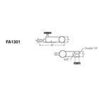 Noga Fa1301 Magnetic Indicator Base Fine Adjustment Clamp  62 Mm Long