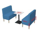 2-4 People Mobile Office Sound Pod Booth Sofa Set And Meeting Table