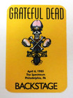 Grateful Dead Backstage Pass Philadelphia Spectrum Pa 4 6 85 4 6 1985 Aoxomoxoa