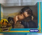Breyer Rearing Dun Appaloosa Mustang  754803 With Black Bear 2003 New In Box