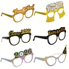 2026 New Year Decoration Party Christmas Glasses New Year Funny Photo Paper