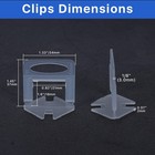 Jauyas Tile Leveling System Clips Spacers Tile Leveler Clips Diy Tile Leveler