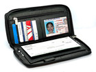 Rfid Blocking Leather 2 Zip Wallet For Women Credit Card Holder Accordion Organi
