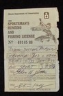 Rw53 - 1986 Federal Duck Stamp On Illinois Hunting License