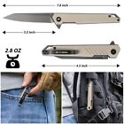 Tactical Folding Knife Pocket Knife D2 Steel Blade G10 Handle Pocket Clip New