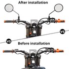 Pair Aluminum 7 8  22mm Motorcycle Handlebar Mirror Mount Bracket Adaptor Clamp