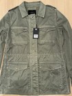 Lucky Brand Olive Green Womens M Utility Military  Field Jacket Button Up Nwt