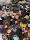 10 Lbs  huge Mix Lot Of Vintage Buttons Celluloid Bakelite  Brass  wood  metal