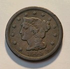 1844 Braided Hair Early Copper Large Cent