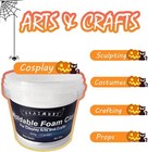Foam Clay Cosplay Moldable Air Dry Craft 500g White 500g  