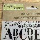 Crafter   s Square Paper Crafts Rub-on Transfers Sheets Alphabet Unopened