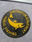 Vintage New York Conservation Department Public Fishing Tin Sign