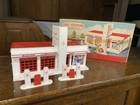 Vtg Plasticville O   S  Gas Station Kit  1800 149 In Orig Box Complete