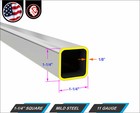1-1 4  Square Metal Tube - Mild Steel - Erw - 11-gauge - 108  Long  9-ft 