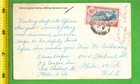 Vintage Postcard With 24p 1961 Sierra Leone Stamp Tropical Scene Diamond Sifting