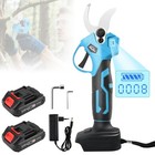 21v Electric Cordless Branch Scissors Pruning Shear Pruner Cutter 2battery