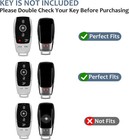 T-carbon Real Carbon Fiber Key Fob Cover Compatible With Mercedes Benz Key    