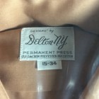 Vtg 70s Delton Tuxedo Shirt Mens Sz 15 34 Ruffle Frill Prom Nos Brown