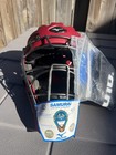 Mizuno Samurai G4 Catchers Helmet Red Sz 6 1 2-7 1 4 Missing 1 Pad See Pics