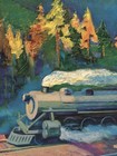 Rainier Northern Pacific 1920s Vintage Style Travel Poster - 18x24