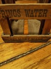 Belmont Ma 1890 Antique Water Bottle Wood 5 Gallon Holder  Belmont Ma