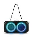 Dolphin Sp-2600rbt Dual 6 5  Boombox Portable Party Speaker With Shoulder Strap