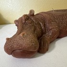 Huge Hippopotamus Candle Realistic Hippo Wax Vintage Home Decor Quirky