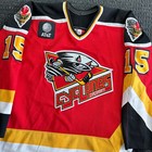 Vintage Cincinnati Cyclones Hockey Jersey Game Worn On Ice Bauer Prowear 56 Sewn