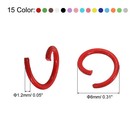 Open Jump Rings 8mm Colorful O-ring Connectors 100pcs Set Of Multi Color